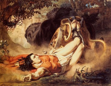 サー・ローレンス・アルマ・タデマ Painting - ヒッポリュトスの死 ロマンチックなサー・ローレンス・アルマ・タデマ